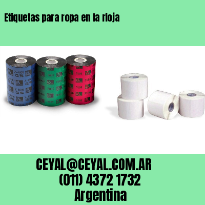 Etiquetas para ropa en la rioja