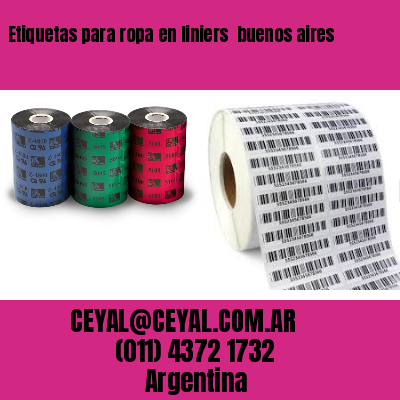 Etiquetas para ropa en liniers  buenos aires
