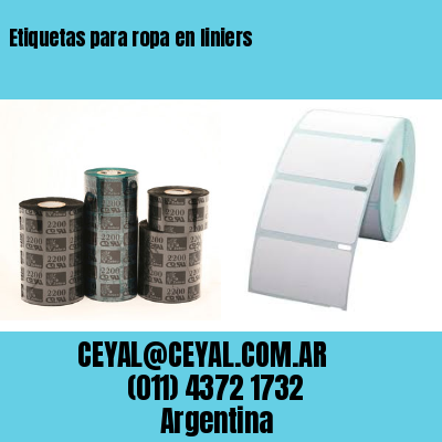Etiquetas para ropa en liniers