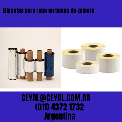 Etiquetas para ropa en lomas de zamora