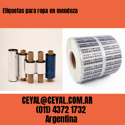 Etiquetas para ropa en mendoza