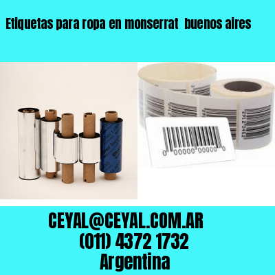 Etiquetas para ropa en monserrat  buenos aires