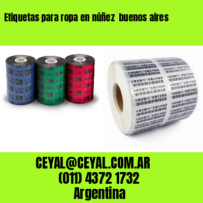 Etiquetas para ropa en núñez  buenos aires