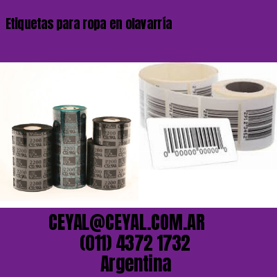 Etiquetas para ropa en olavarría
