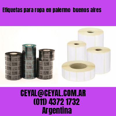 Etiquetas para ropa en palermo  buenos aires