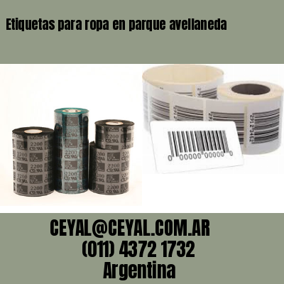 Etiquetas para ropa en parque avellaneda
