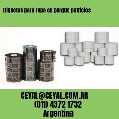Etiquetas para ropa en parque patricios