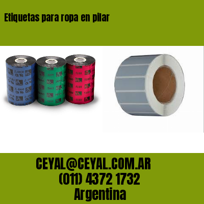 Etiquetas para ropa en pilar