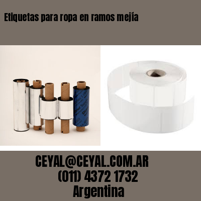 Etiquetas para ropa en ramos mejía