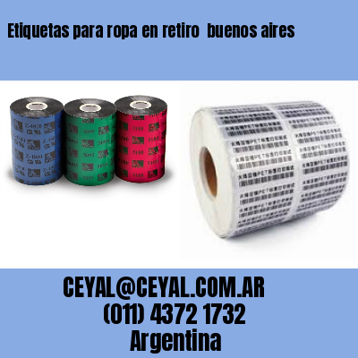 Etiquetas para ropa en retiro  buenos aires
