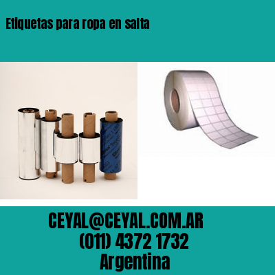 Etiquetas para ropa en salta