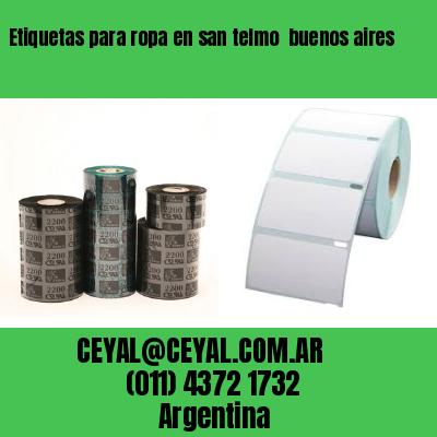 Etiquetas para ropa en san telmo  buenos aires