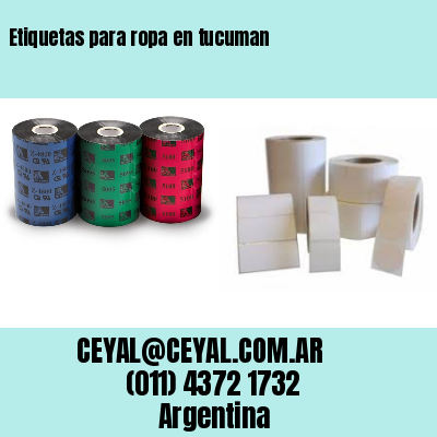 Etiquetas para ropa en tucuman