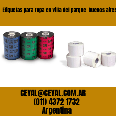 Etiquetas para ropa en villa del parque  buenos aires