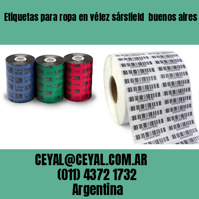 Etiquetas para ropa en vélez sársfield  buenos aires