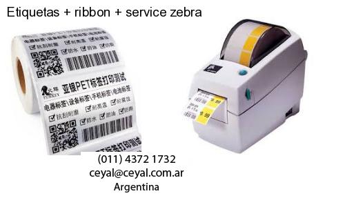Etiquetas ribbon service zebra