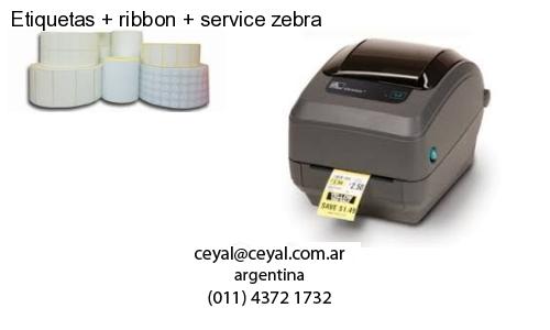 Etiquetas ribbon service zebra