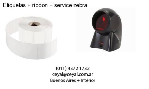 Etiquetas ribbon service zebra
