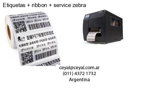 Etiquetas ribbon service zebra