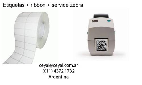 Etiquetas ribbon service zebra