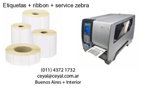Etiquetas ribbon service zebra
