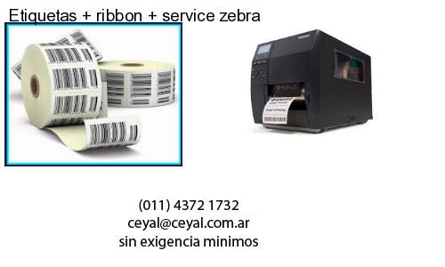 Etiquetas ribbon service zebra
