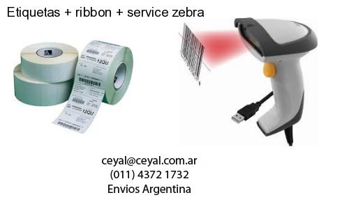 Etiquetas ribbon service zebra