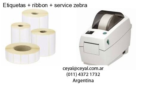 Etiquetas ribbon service zebra