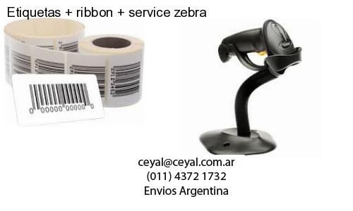 Etiquetas ribbon service zebra