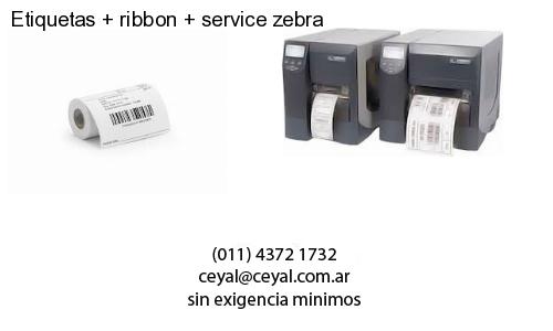 Etiquetas ribbon service zebra