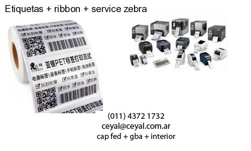 Etiquetas   ribbon   service zebra