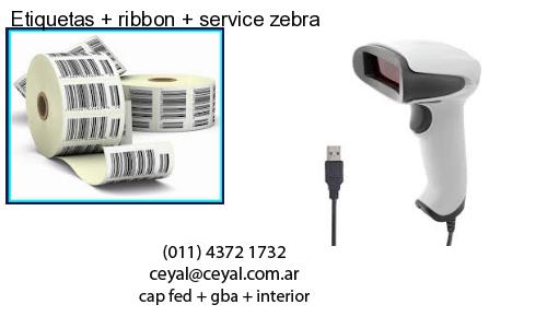 Etiquetas ribbon service zebra