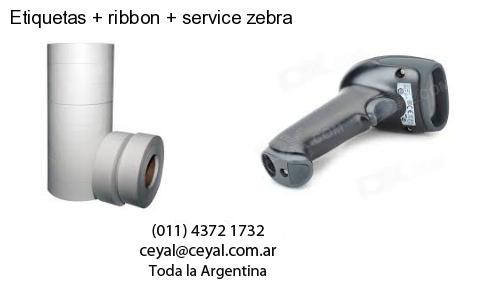 Etiquetas ribbon service zebra
