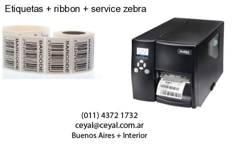Etiquetas ribbon service zebra