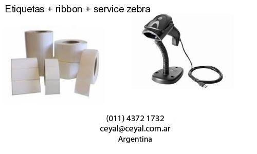 Etiquetas ribbon service zebra