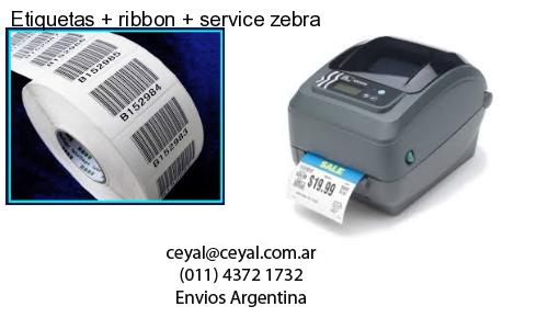 Etiquetas ribbon service zebra
