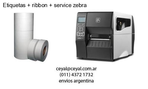 Etiquetas ribbon service zebra