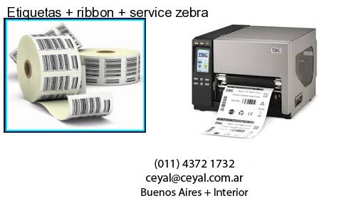 Etiquetas ribbon service zebra