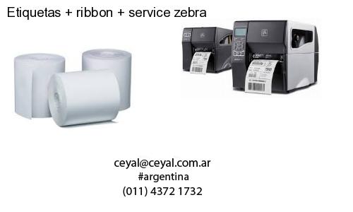 Etiquetas ribbon service zebra