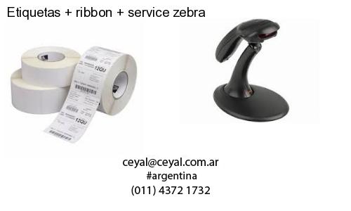 Etiquetas ribbon service zebra