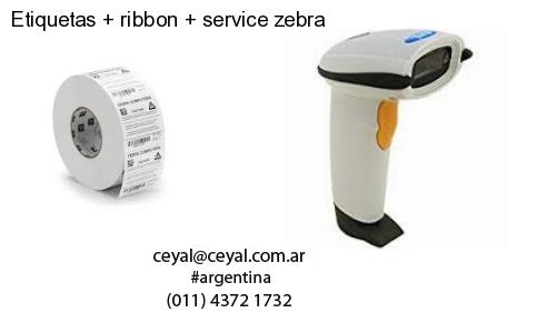 Etiquetas ribbon service zebra