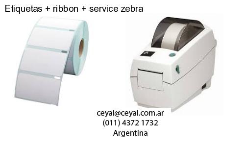 Etiquetas ribbon service zebra