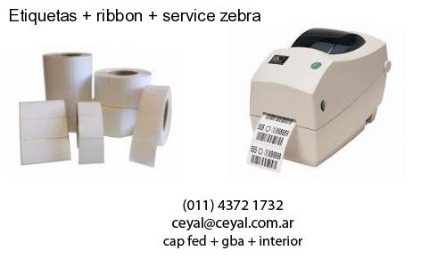 Etiquetas ribbon service zebra