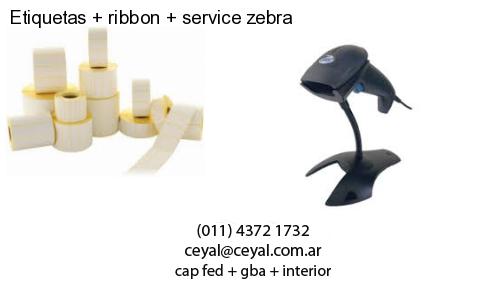 Etiquetas ribbon service zebra