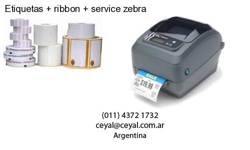 Etiquetas ribbon service zebra