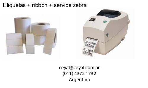 Etiquetas ribbon service zebra