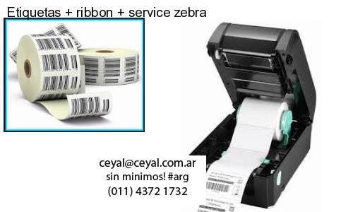 Etiquetas ribbon service zebra
