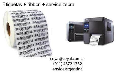 Etiquetas ribbon service zebra