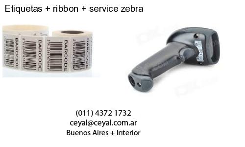 Etiquetas ribbon service zebra