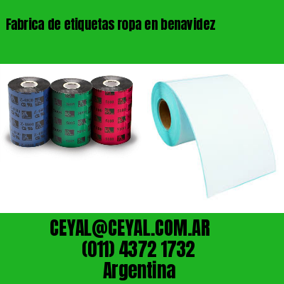 Fabrica de etiquetas ropa en benavidez